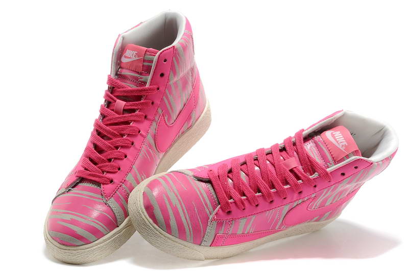 Nike Blazer Mid Suede chaussures des femmes creme rose (3)